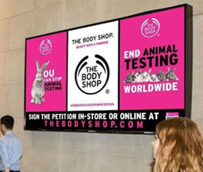 First-Ever Out-of-Home Advertising Campaign by The Body Shop in US - Sign &  Pop