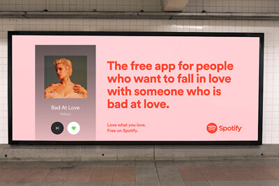 Spotify Creative Highlights Brand’s Latest Witty Work - Sign & Pop